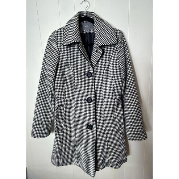 apt 9 Houndstooth Wool Women’s M Coat - Picture 6 of 15